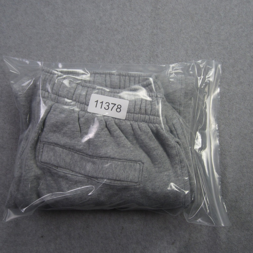 Nike Jogger Mens Small Gray Sweatpants Fleece Cuffed Cotton Blend - Picture 12 of 12